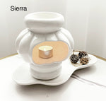 The Sierra White Ceramic Wax Melt Burner