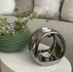 Porto Chrome Silver Wax Melt Burner